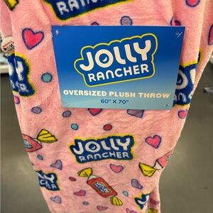 Jolly Rancher Pink Plush Throw